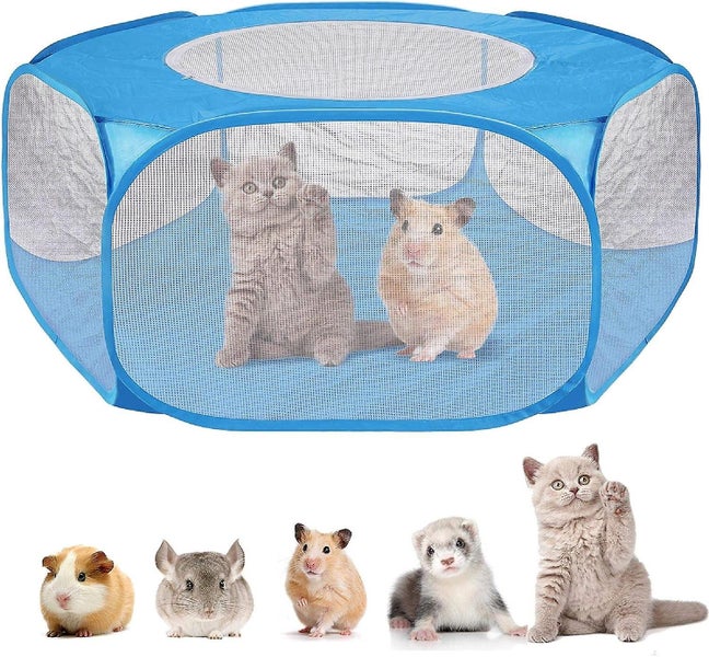 Foldable Pet Playpen Puppy Playpen Indoor Outdoor Dog Enclosure Pet Tent Wat Carousel 1