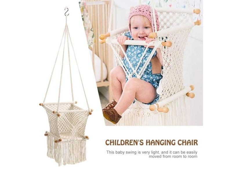 Baby Hanging Nest Swing Chair Seat Hammock Chair For Infant Toddler Home Carousel 1