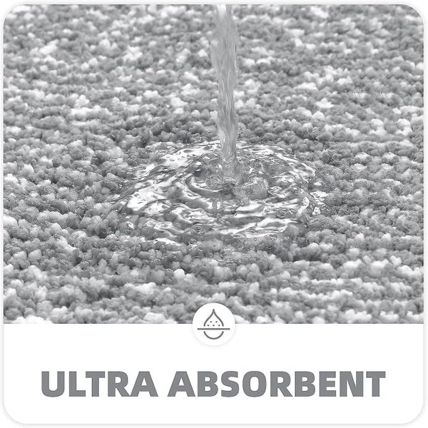 Non Slip Bath Mat Soft Microfiber Bath Mat Machine Washable Absorbent Shower Carousel 5