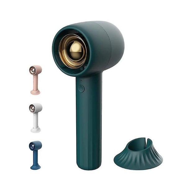 Midnight Green Mini Usb Fan With Rechargeable Battery Quiet Portable Fan For Carousel 1