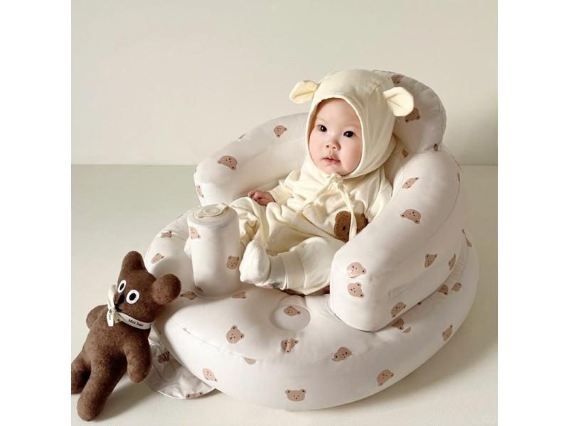 Infant Shining Baby Inflatable Sofa PVC Multifunctional Bath Seat Carousel 1