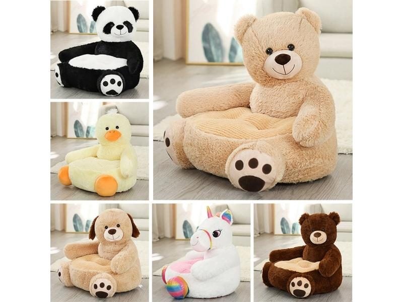 Sofa Cover Cartoon Children Plush Seat Sofa Comfortable Animal Panda Baby Carousel 1