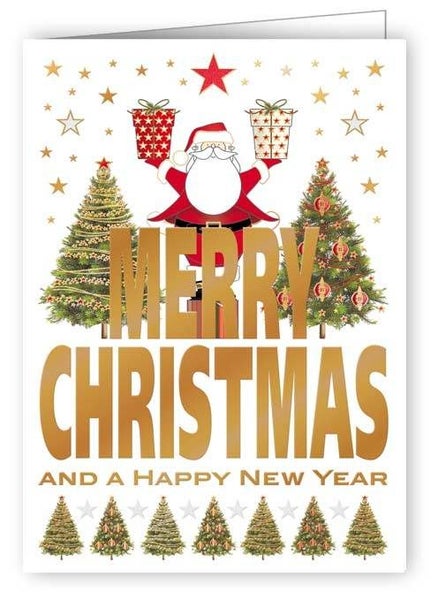 Santa Merry Christmas - Mini Card Carousel 1