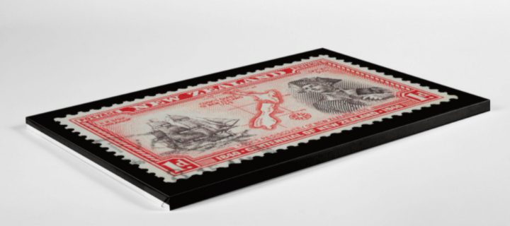 Canvas Print - 1d New Zealand Stamp Carousel 2