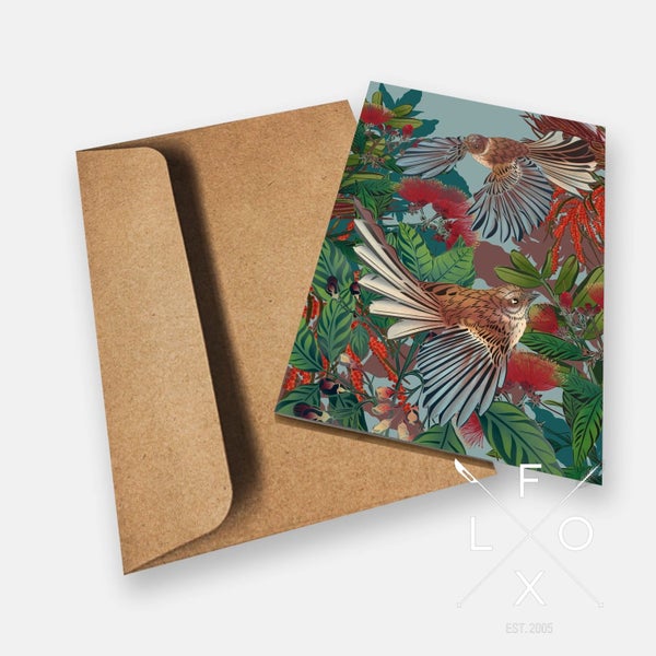 Flox - Flying Fantails & Pohutakaka Card Carousel 1