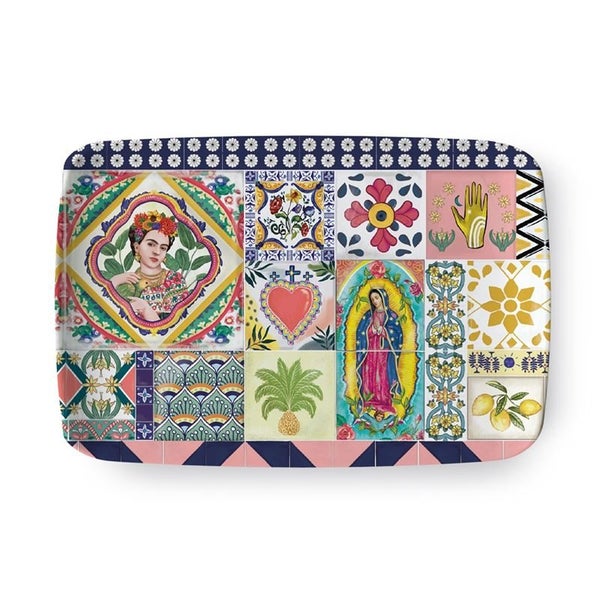 Mexican Folklore Rectangle Trinket Tray630035949180191128