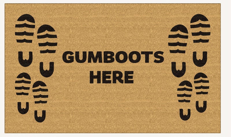 Coir Doormat - Gumboots Carousel 1