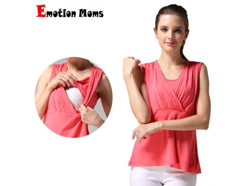 Summer Maternity Camis Breastfeeding Tops For Pregnant Women Sleeveless Nursing Carousel 2