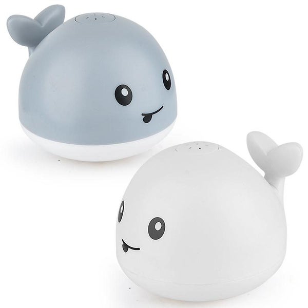 Baby Bath Toys Automatic Whale Spray Water Toy With Led Light grey Carousel 5