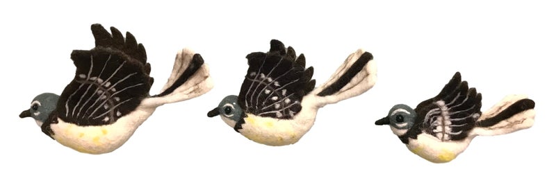 Flying Fantail Wall Trio Carousel 1