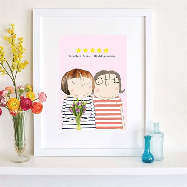 Five Star Friend A4 Art Print Carousel 1