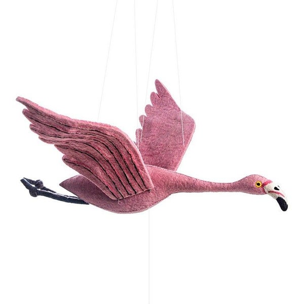 Flapping Wing Flamingo Mobile Carousel 1