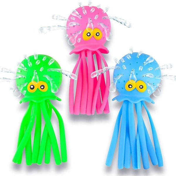 Octopus Water Balls Set Of 3 Rubber Kids Bath Toys Sensory Stress Relief Po Carousel 1