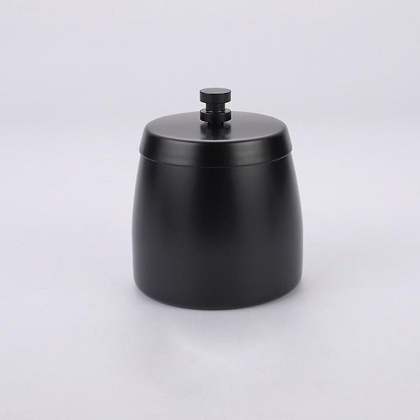 Stainless Steel Indoor/outdoor Ashtray With Lid-black Carousel 1