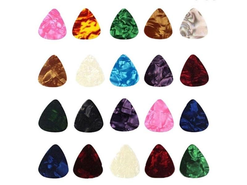 10/20 Pcs New Acoustic Picks Plectrum Celluloid Electric Smooth Guitar Pick Carousel 1