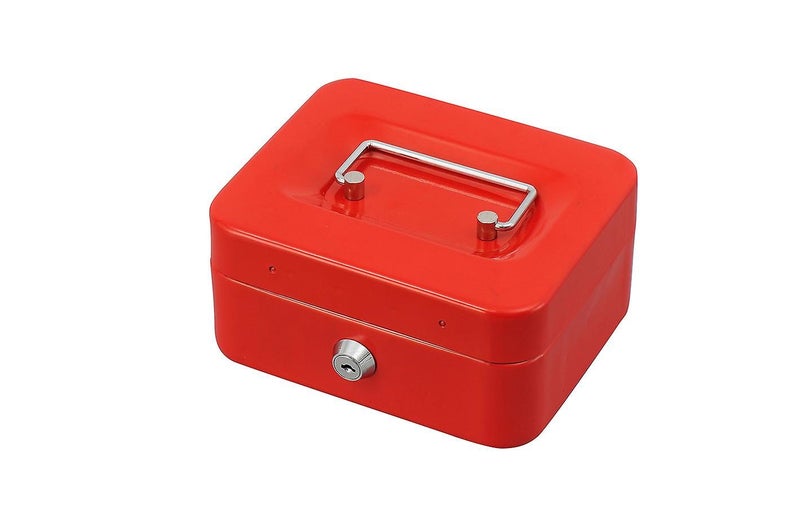 Small Cash Box With Lock And Slot Metal Piggy Bank For Adults And Children Carousel 1