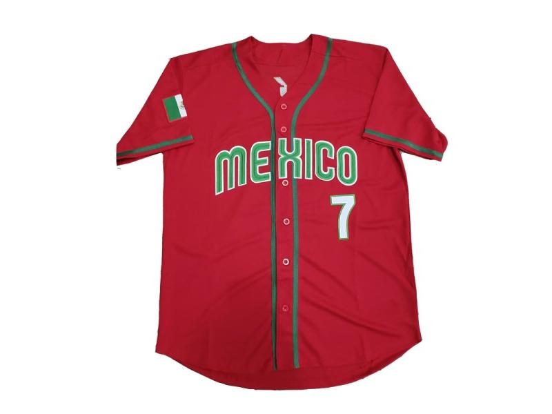 Baseball Jersey Sewing Embroidery 34 Mexico 7 URIAS 56 AROZARENA Jerseys Sports Carousel 1