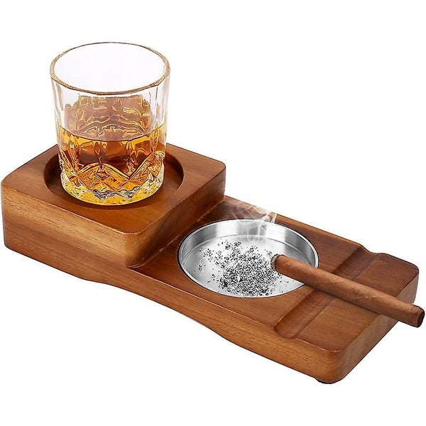 Cigar Ashtray Wooden With 2 Rum Liquors Personalized Whiskey Cub Holder 1 Ciga Carousel 1