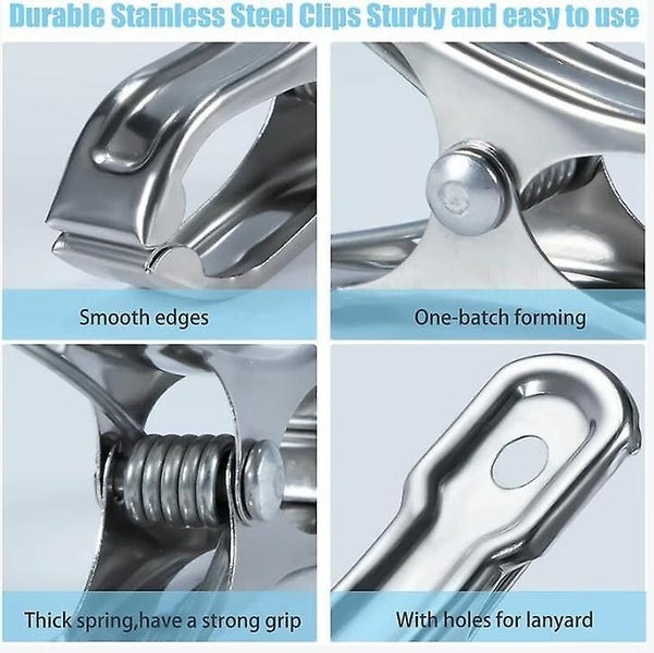 50pcs 1x5.5cm Stainless Steel Greenhouse Clips Windproof Metal Greenhouse Cla Carousel 5