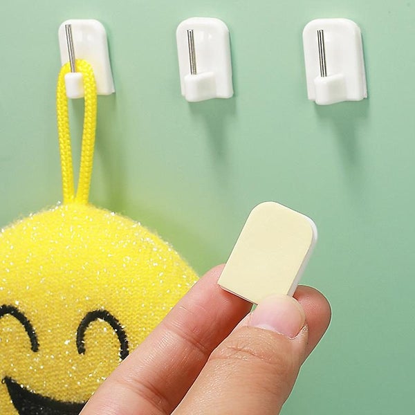 50 Adhesive Curtain Rod Hooks Carousel 2
