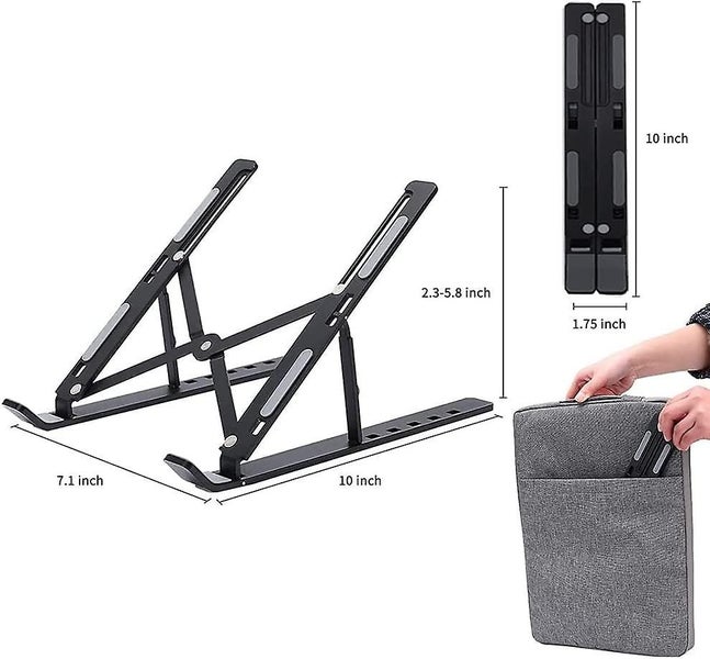 Laptop Stand 6 Levels Height Adjustable Ventilated Aluminum Laptop Computer Carousel 2