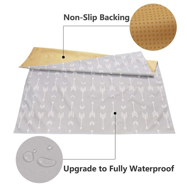 High Chair Square Splat Mat Non-Slip Baby Feeding Mat Waterproof & Washable Carousel 2