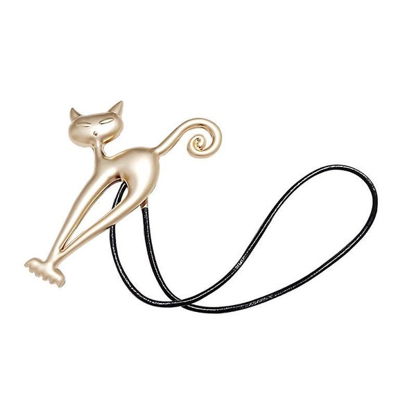 Gold Metal Magnetic Curtain Holder With Buckle Clips Alloy Cute Cat Back Tie S Carousel 3