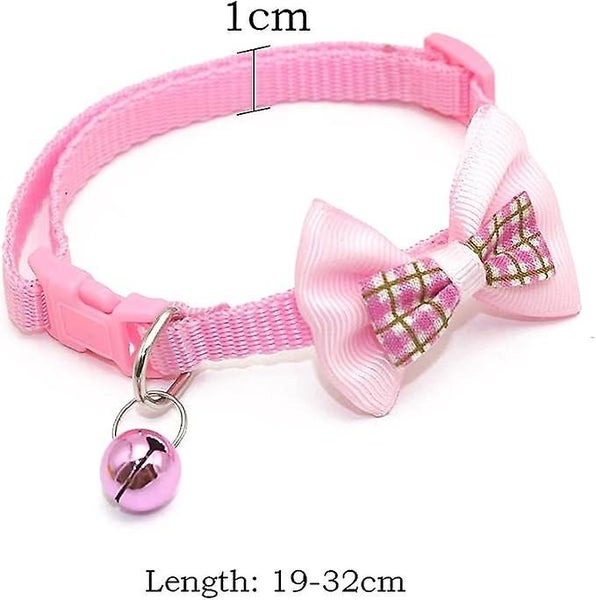 6 Cat Collars With Bells And Bows For Quick Release Adjustable Pet Collars Ca Carousel 2