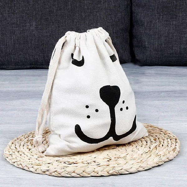 2pc Laundry Bag Large Canvas Laundry Bag With Drawstring Drawstring Storage Ba Carousel 5