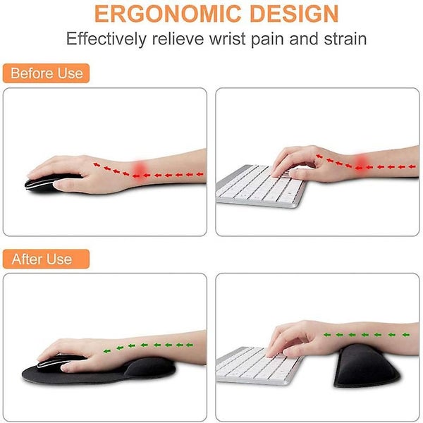 Wrist Rest Keyboard And Mouse Combo Ergonomic Non-slip Wrist Support Cushion Carousel 4