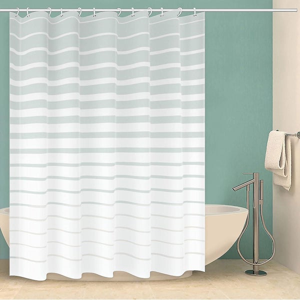 Shower Curtain Mould Proof Resistant Eco Peva Bathroom Curtains With Modern Carousel 1