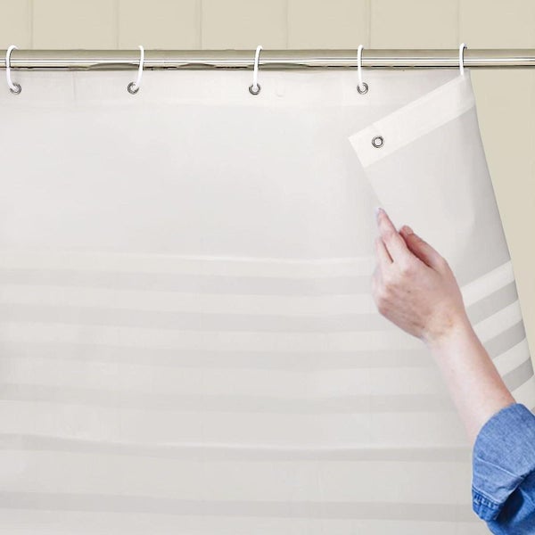 Shower Curtain Mould Proof Resistant Eco Peva Bathroom Curtains With Modern Carousel 2
