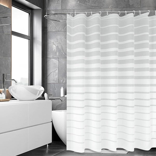 Shower Curtain Mould Proof Resistant Eco Peva Bathroom Curtains With Modern Carousel 5
