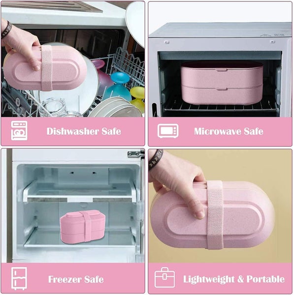 rose Costumesbote Lunch Tanche Lunch Box Isotherme 2 Couches 900ml Bento B Carousel 5