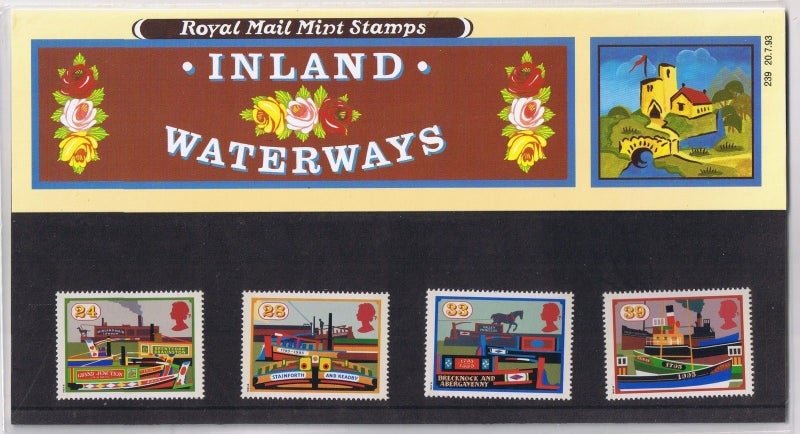 Inland Waterways First Day cover pack. 1993 Carousel 1