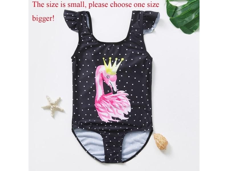 2-12Year Girls Swimwear Cute Kids Swimsuit Baby Girls Beach Wear One Piece Carousel 1