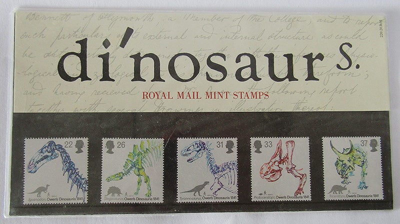 Dinosaurs First Day cover pack. 1991 Carousel 1