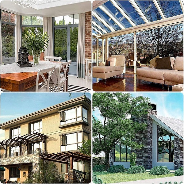 Mirror Window Film Heat Resistant Anti-glare Temperature Control Protection Carousel 5