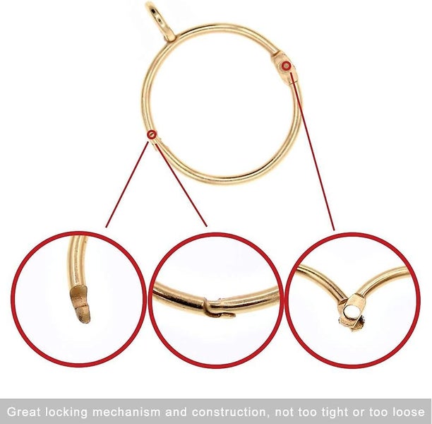 20 Pieces Rustproof Metal Curtain Ring Hanger Loop With Opening Buttonhole Su Carousel 3