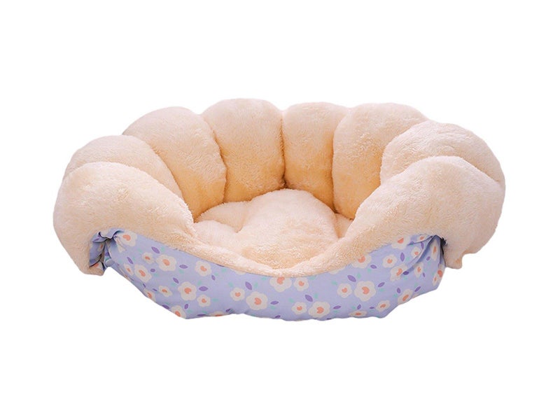 2-in-1 Bed and Couch Warming Cat Sofa Bed Blue Carousel 2