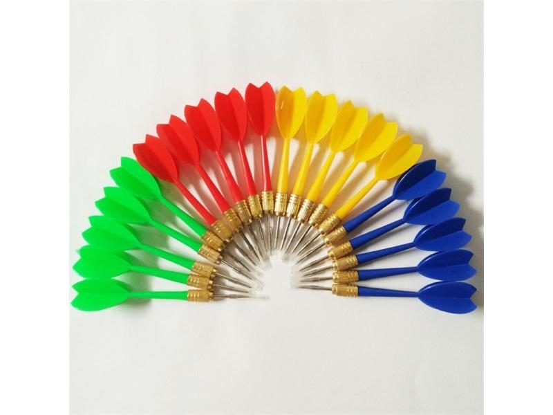 8 PCS Darts Nice Flight Harrow Point Multicolor Plastic Wing Needle Barrel Iron Carousel 1