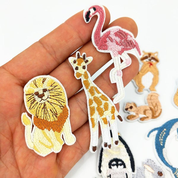 17 Pack Clothing Iron-on Patches Animal Iron-on Patches With Cute Animal Style Carousel 2