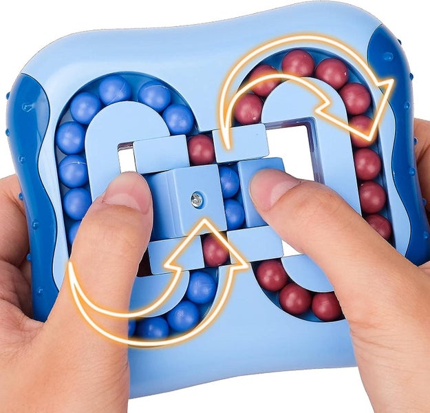 Rotating Finger Cube Mind Game Magic Beans Rotating Cube Stress Reliever Toy F Carousel 2