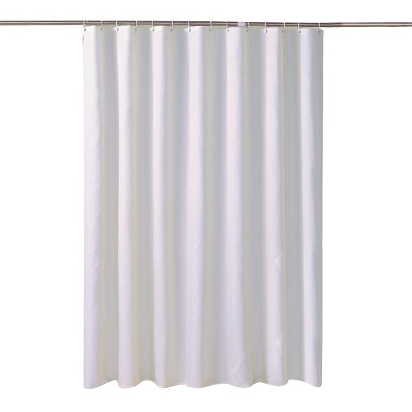 White Anti-mildew Shower Curtain Shower Curtain 180x200cm Carousel 1