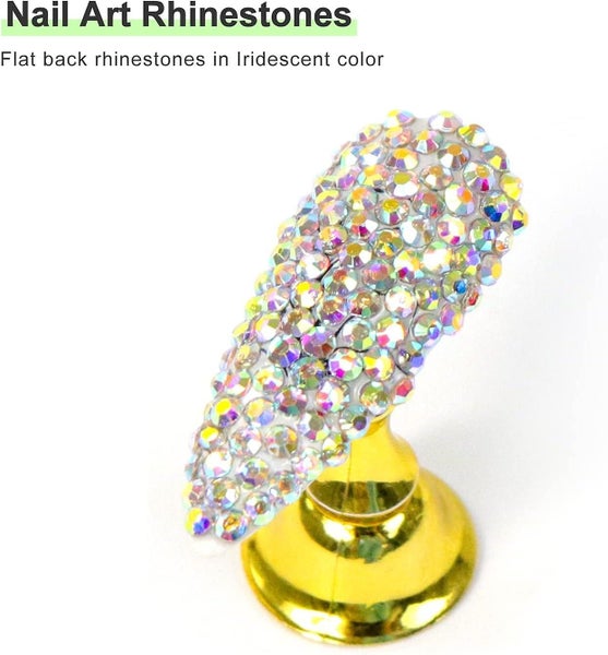 1440 Pieces Of Nail Pom Poms 2mm Crystal Ab Tassel Nail Gems Tassel Face Na Carousel 4