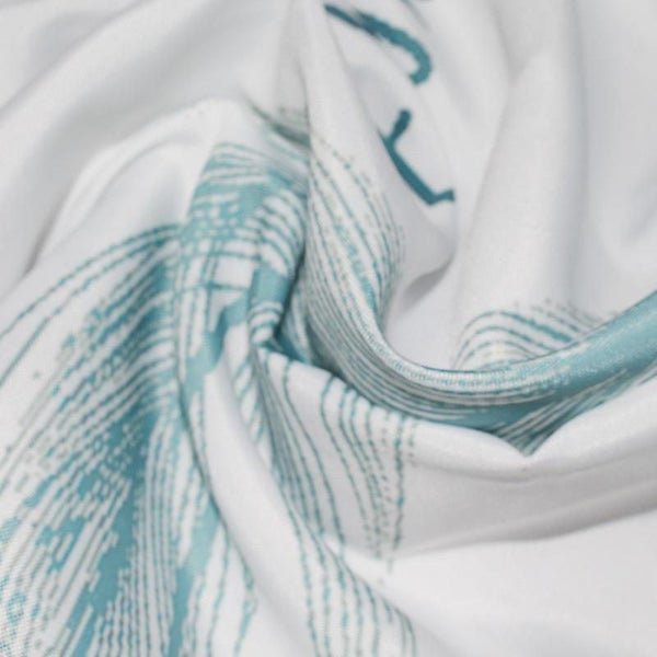 Feather Printed Polyester Waterproof And Mildew Proof No Punching Shower Curta Carousel 2