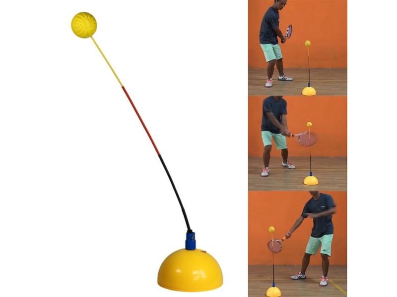 Portable Tennis Trainer Equipment Rebound Practice Training Tool Professional Carousel 1