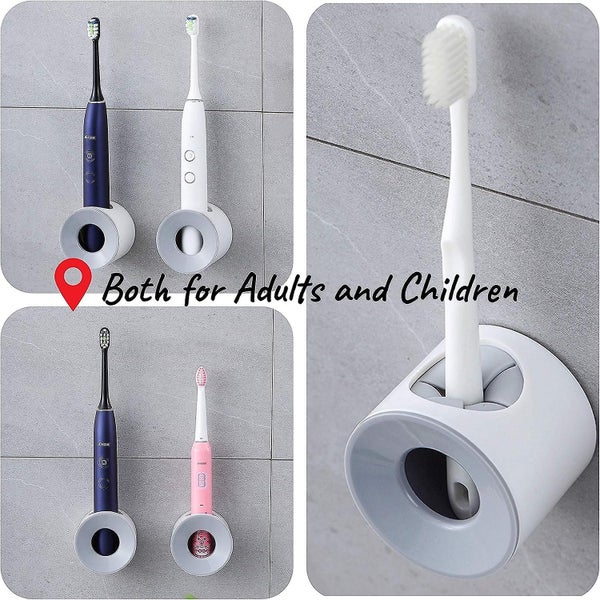 4pcs Electric Toothbrush Holder For Bathroom Wall Mounted For Shower Space-sa Carousel 3