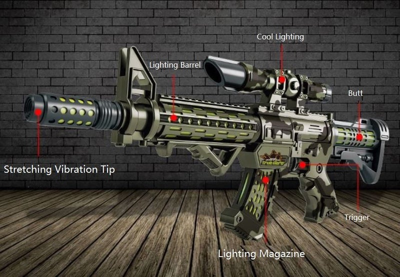 Toy Gun, Acousto-optic Gun, Sound, Light Carousel 2