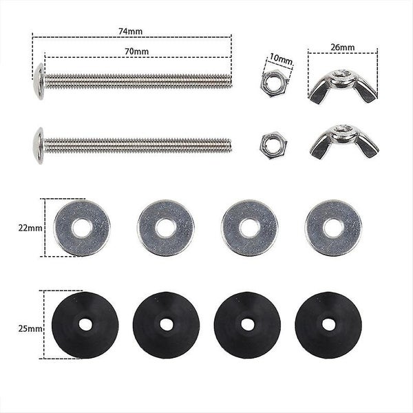 Toilet Bolt Tank To Bowl Bolt Kit 2 Piece Screw Cassette Kit Universal Stain Carousel 2